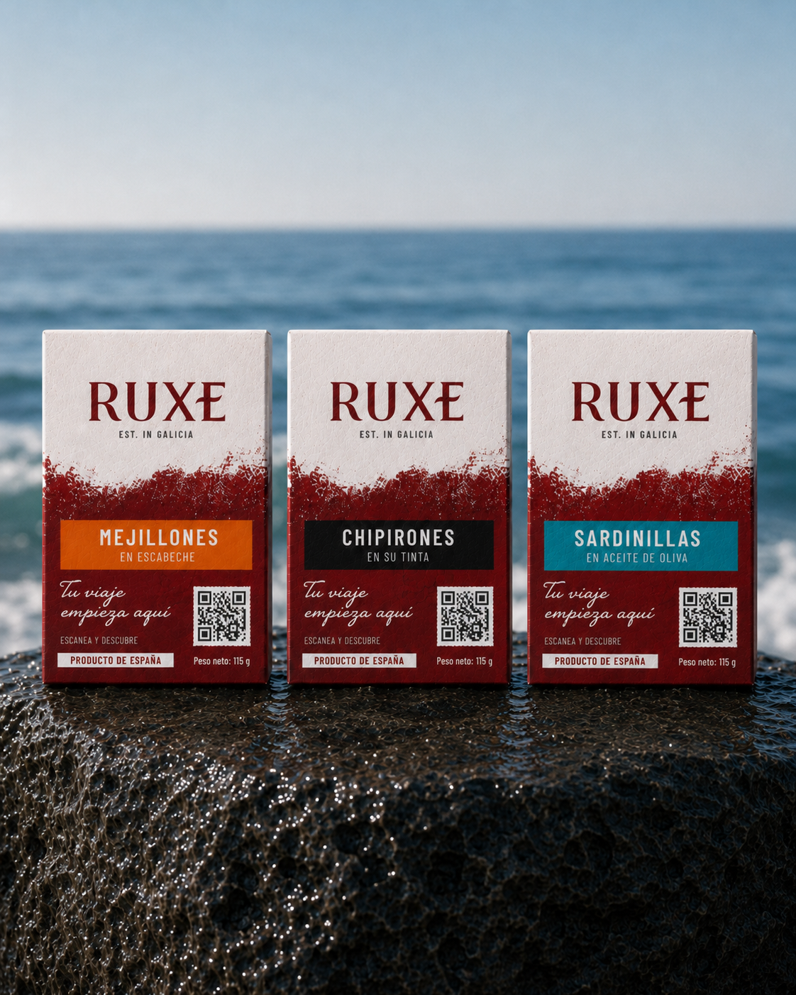Colección RUXE junto al Atlántico